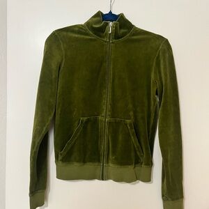 Green Juicy Couture Velour Jacket